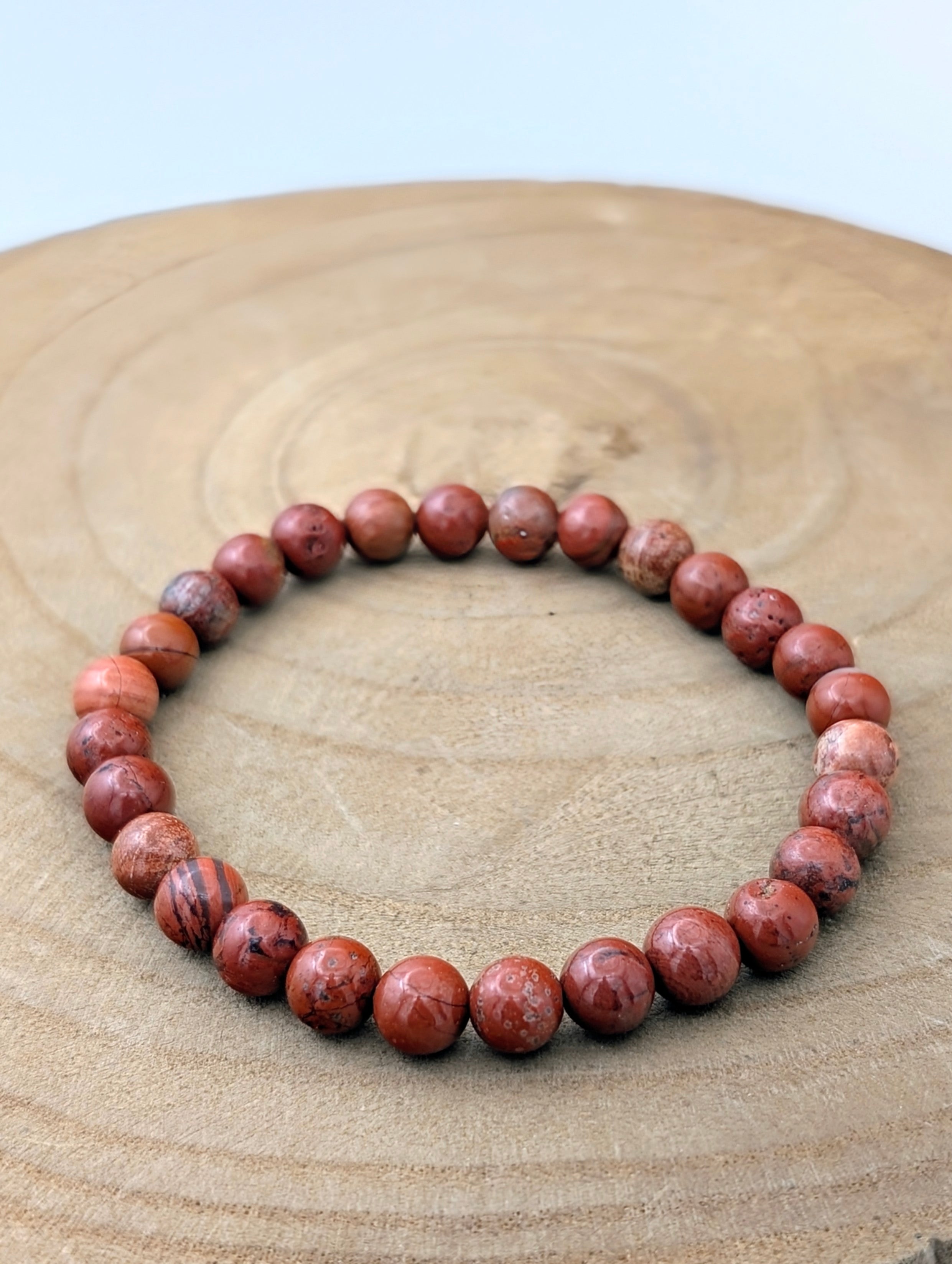 Root Chakra Genuine Red Jasper Bracelet