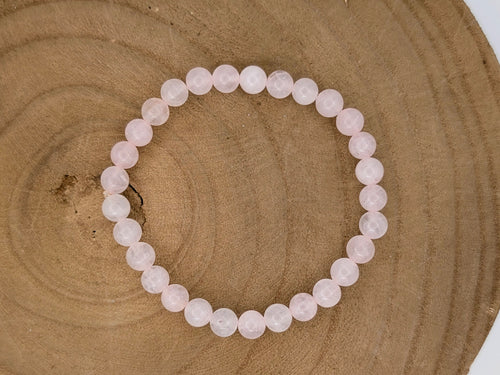 Heart Chakra Rose Quartz Bracelet