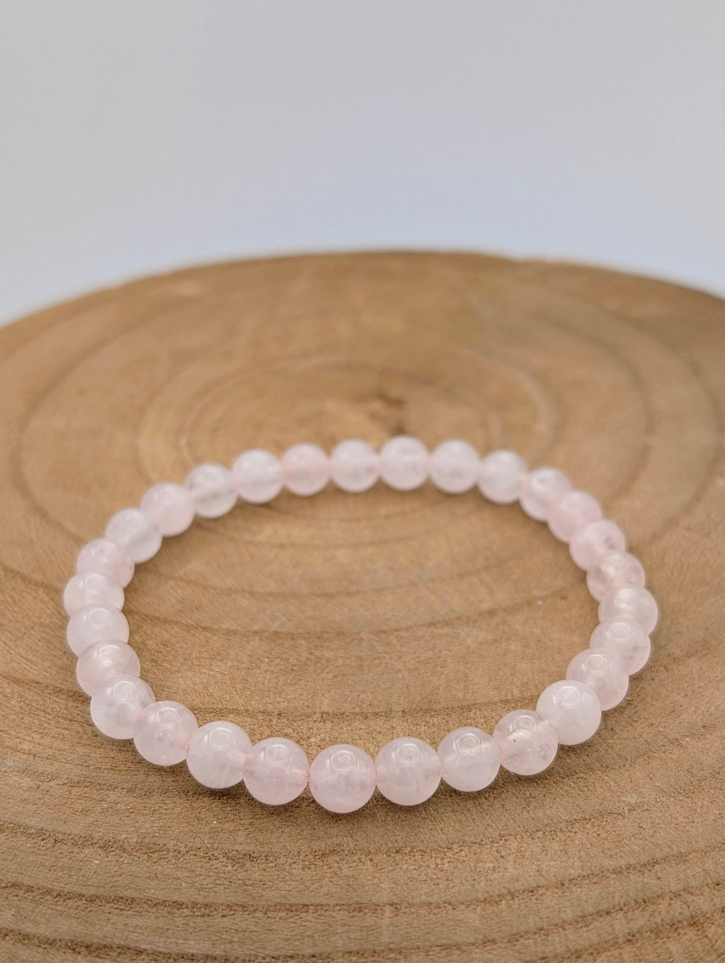 Heart Chakra Rose Quartz Bracelet
