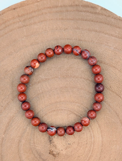 Root Chakra Genuine Red Jasper Bracelet