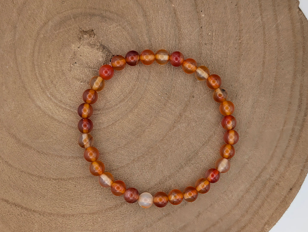 Sacral Chakra Carnelian Bracelet