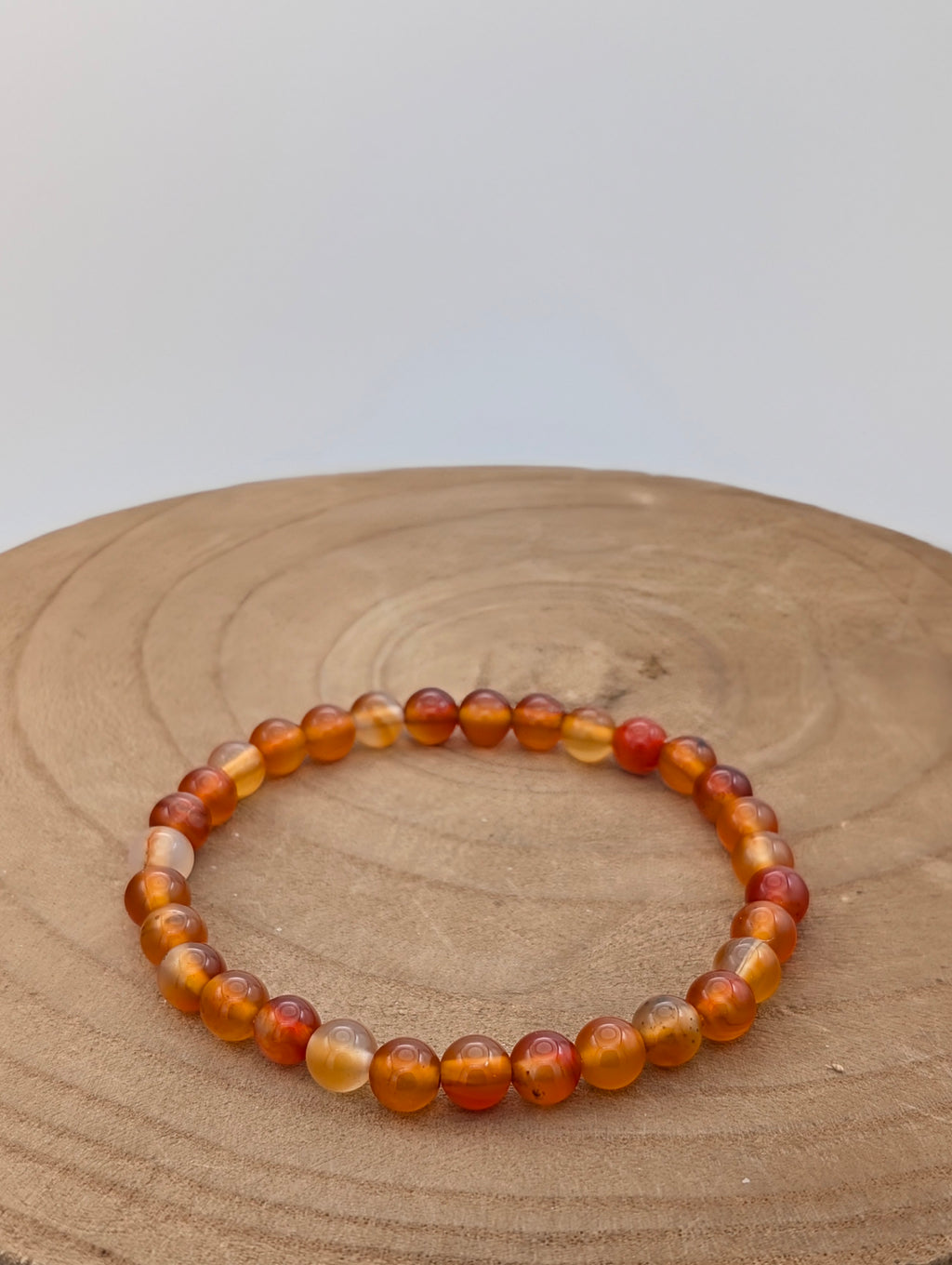 Sacral Chakra Carnelian Bracelet