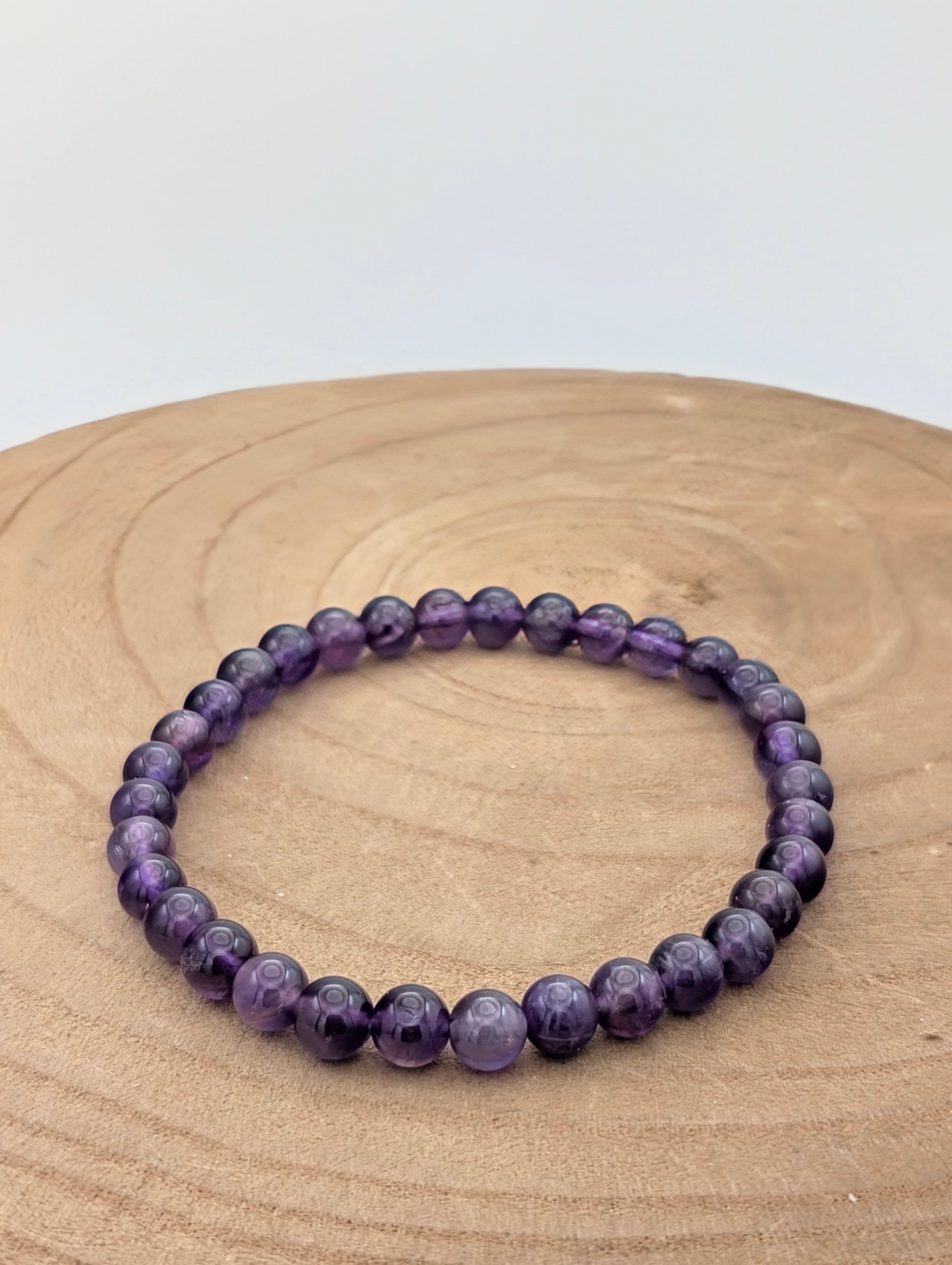 Crown Chakra Amethyst Bracelet